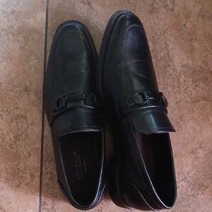 Men's Black Leather Loafers